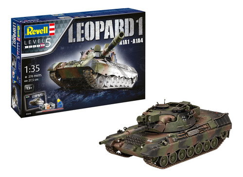 Kit Revell Gift Set Leopard 1 A1a1-a1a4 1/35 Completo 05656