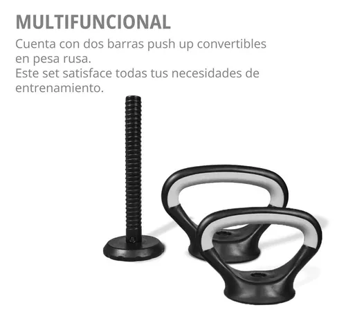 Mancuernas 30 Kg Altera Set Ajustables Disco Barra Pesa Rusa