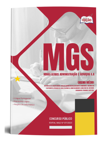 Apostila Mgs Mg 2024 - Comum Ensino Médio - Editora Opção