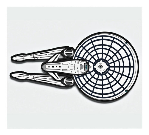 Cuadro Decorativo Enterprise Nave Star Trek Madera