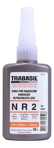 Adesivo de cola de vidro ultravioleta Trabasil Uv NR2 de cor transparente/Cola líquida Trabasil NR2 de cor transparente