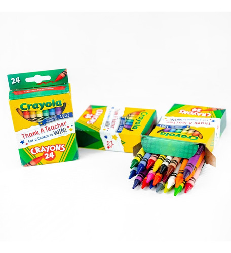 Set De Crayolas X 3 Paquetes De 24 Unidades