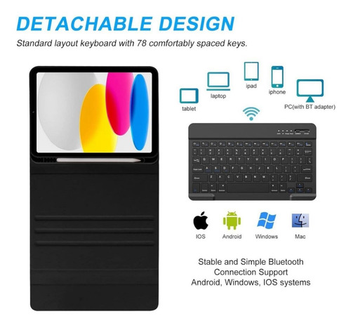 Funda Con Teclado Para iPad Air 4/5 Generación 10.9 Español