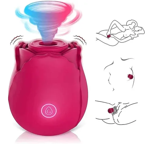 Rosa Vibrador Y Succión Intensa De Clítoris 10 Modos Juguete | MercadoLibre