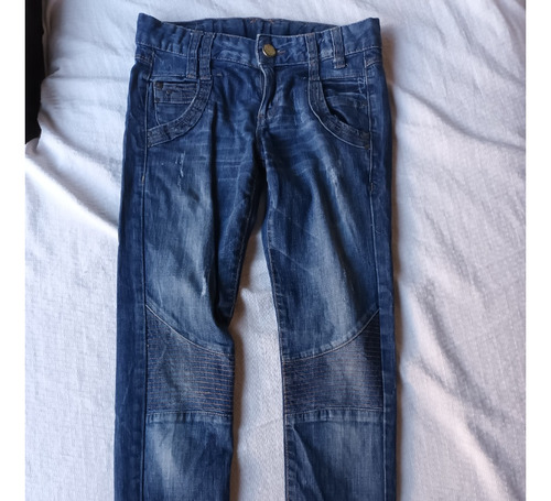 Pantalón Jean Nena Azul Talle 9-10 Años Marca Zara