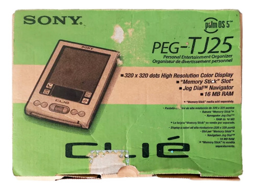 Sony Clie Peg-tj25 Palm Pda (funcionando) (Usado)