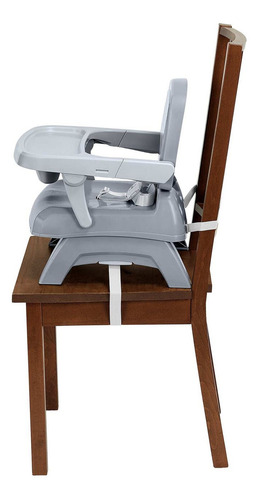 Silla De Comer Booster De Mesa Chicco Bento 3 En 1 Plegable Color Gris