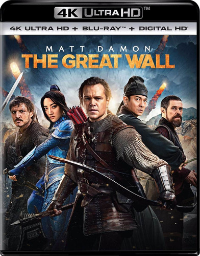 La Gran Muralla Pelicula En 4k Ultra Hd + Blu-ray + Cop Dig