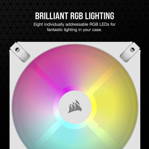 Ventilador Corsair Icue Ar120 Rgb Digital 120 Mm Argb Branco