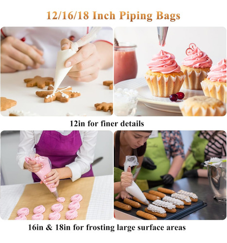 50 Bolsas Desechables De 12 Pulgadas Y 50 Piezas De 16 Pulga