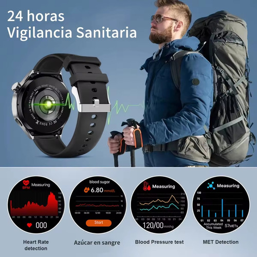 1.53 Reloj Inteligente Nfc Para Hombres Llamada Bluetooth