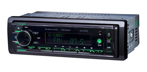 Imagen 2 de 6 de Radio De Auto Aiwa Aw-5880 Usb Sd Aux Bluetooth Negro
