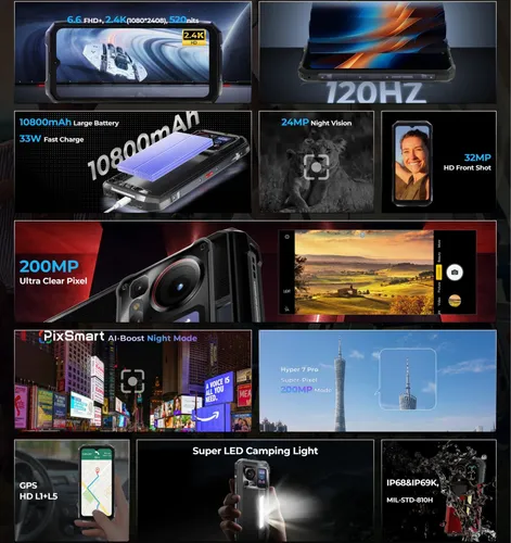 Hotwav Hyper 7 Pro Con Desbloqueo Facial Y Sensor De Huellas