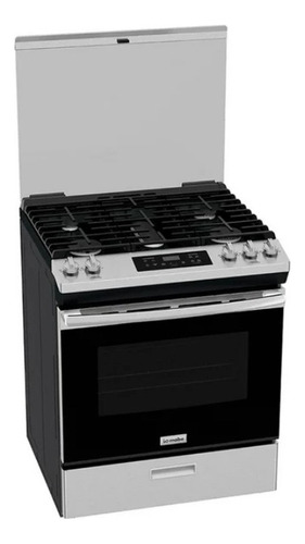 Estufa De Piso Mabe 76cm Acero Inoxidable Io Mabe Io7686ssc0 Plateado