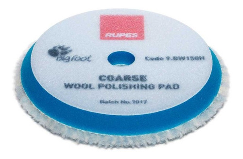  Rupes Coarse Wool Polishing  Pad De Lana Azul 5 Pulgadas