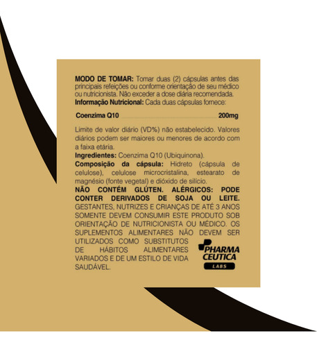 Coenzima Q10 Ubiquinona 200mg 60 Capsulas Dr Botanico