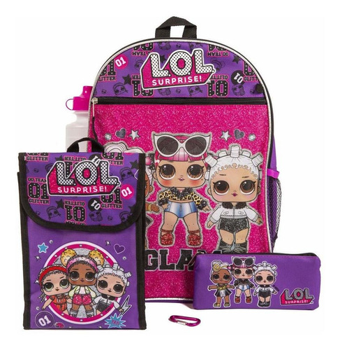 Lol Surprise Purple Back Too School Essentials Set For Girls