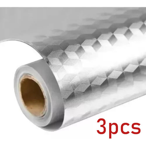 Lámina De Aluminio Autoadhesiva A Prueba De Aceite, 3 Unidad