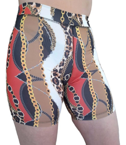 Calza Biker Diseño Glam Lycra Original Y Exclusiva