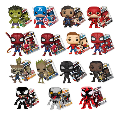 Muñeco Avengers Vengadores En Caja Generico Hulk Venom Y Más