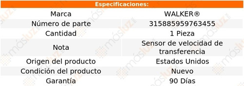 Sensor De Velocidad Isuzu Rodeo V6 3.2l 03/04 Walker