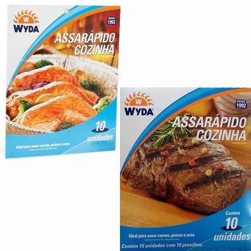 Kit C/100 Unidds De Saco Assa Rápido Wyda 41x33 Para Assados