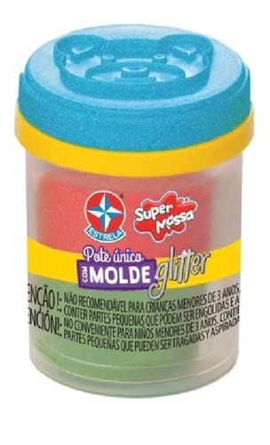 Super Massa Pote Com Molde E Glitter 110gr - Estrela