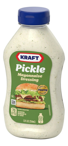Kraft Molho De Maionese De Picles 354ml - Importado
