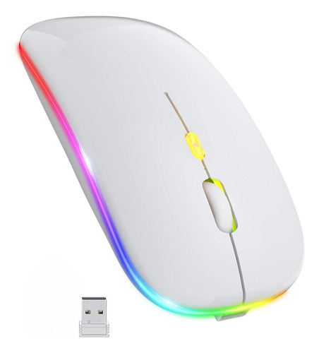 Mouse Sem Fio Mouse Bluetooth; Cor: BRANCA