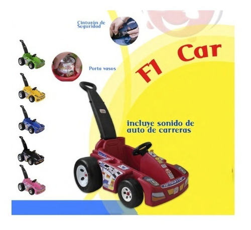Montable F1 Tick Tack Toys Color Rojo Push Car