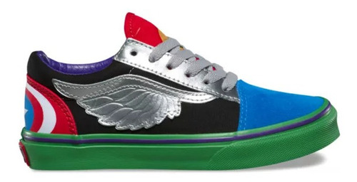 Tenis Vans Old Skool Marvel Avenger Multi Vn0a38g1u3v 