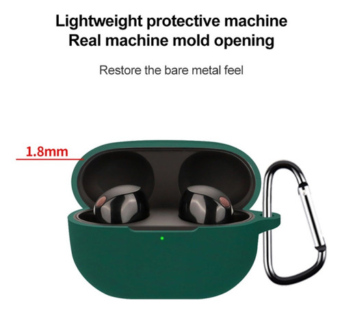 Funda Protectora De Silicona Negra For Auriculares Sony Wf