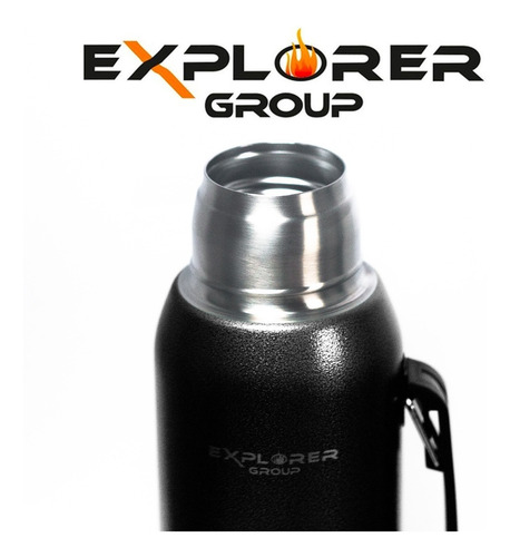 Imagen 4 de 5 de Termo Acero Inoxidable Explorer 1 Litro Manija Garantia Emol
