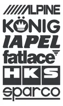 Comprar Set Calcos Tuning Sponsors Marcas Ploteo +150 Diseños 