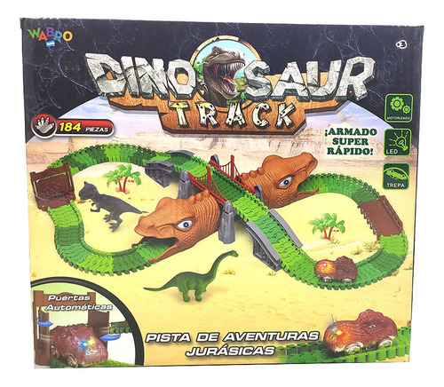 Pista aventuras jurasicas dino track puerta automatica 184pz