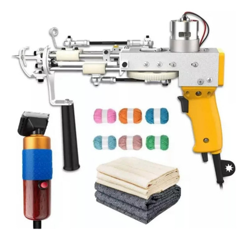Kit De Tufting Con Esquiladora Mas Tela Base Y Lanas