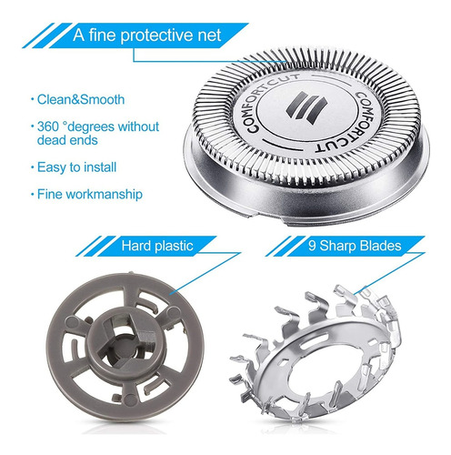 Sh30 - Cabezal De Repuesto Compatibles Con Afeitadora Eléctr
