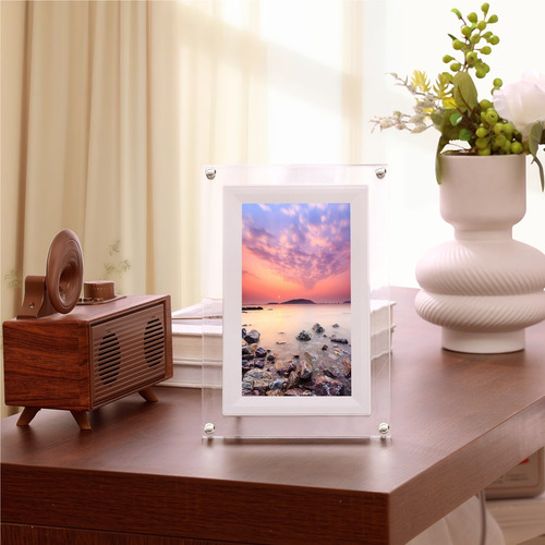 7 Acrílico Digital Photo Frame Picture Player