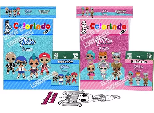 Livro para Colorir - LOL Surprise - Colorindo Com Adesivos + Brinde