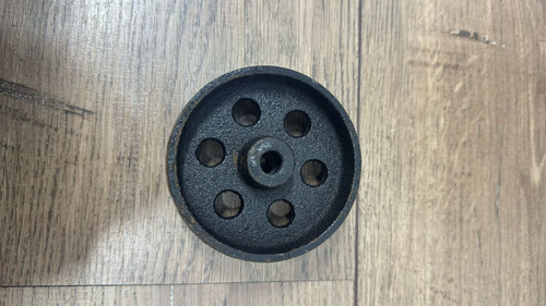 Roda De Ferro 85x10 Para Guincho Girafa 1 Ton. Preto
