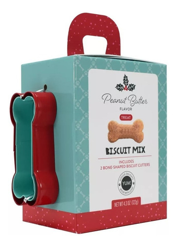 Premio Para Perro Mezcla Para Galletas Hueso Peanut Butter