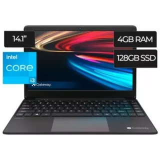 Laptop Gateway 14 Core I3 11th 128gb Ssd 4gb Ram W10 Negro