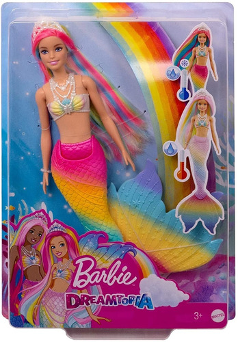 Muñeca Barbie Dreamtopia Sirena Color  Mattel Original