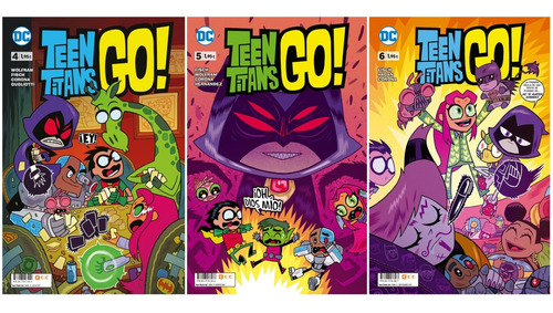 Imagen 1 de 4 de Teen Titans Go! Pack 3 Tomos (4-5-6)