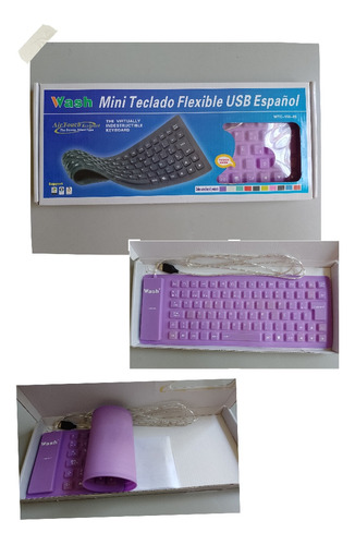 Teclado Flexible Impermeable De Silicón 