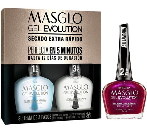 Kit Masglo Gel Evolution Base+ Tono+ B - mL a $1050