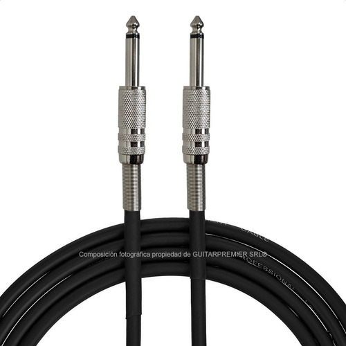 Imagen 1 de 8 de Cable Audio De Guitarra Bajo Instrumentos Plug Plug Metal 6m
