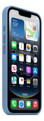 iPhone 16e Silicone Case Winter Blue