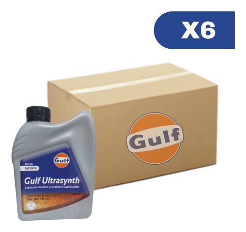 Aceite 5w30 Sintético Gulf Ultrasynth Caja De 6 Und