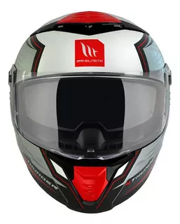Casco para moto clásico MT Helmets Thunder 4 SV rojo brillante talle L